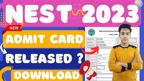 Nest Admit Card 2023 How To Download Nest Admit Card Mahir Academy