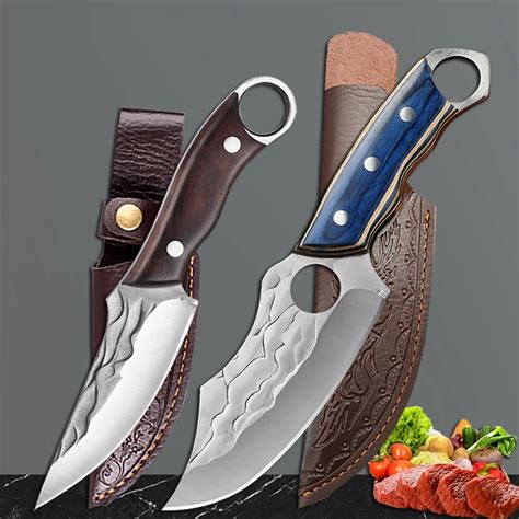 Forged Meat Cleaver Stainless Steel Kitchen Knives Butcher Boning Knife