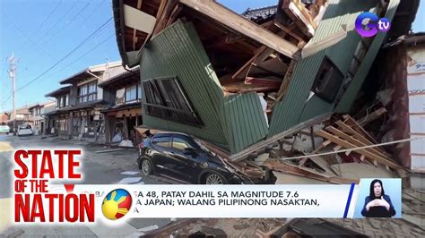 Di Bababa Sa Patay Dahil Sa Magnitude Na Lindol Sa Japan