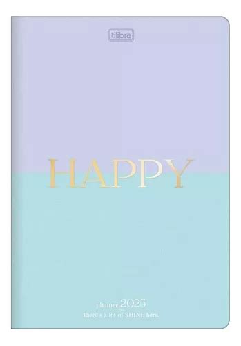 Agenda Planner Mensal Happy Azul E Lil S Tilibra Mercadolivre