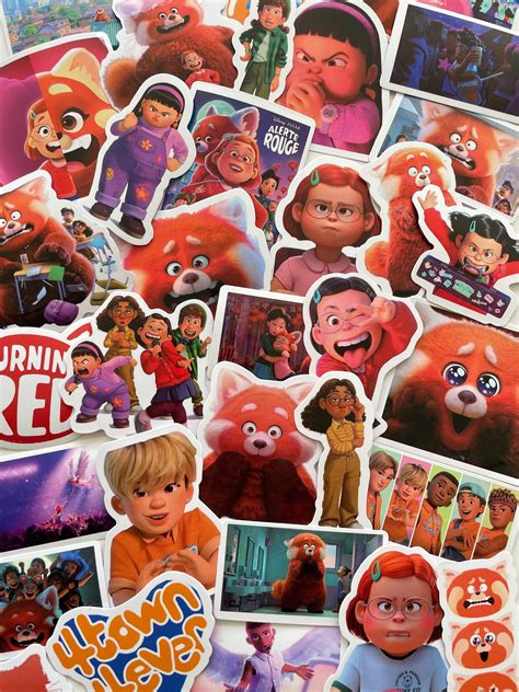 Turning Red Stickers - Etsy