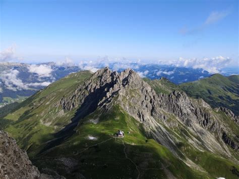 Mindelheimer Klettersteig Fiderepasshütte Mindelheimer Hütte Foto