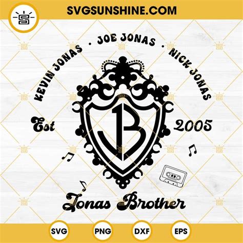 The Jonas Brothers Svg Files Are Available For Use On T Shirts And