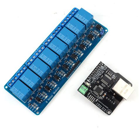 Модуль управления Ethernet + 8 реле - купить с доставкой по выгодным ...