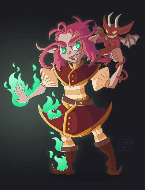 Gnome Warlock by Cyan-Marshmallow on Newgrounds