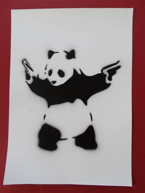 BANKSY Banksy Spray Paint Stencil On Canvas Original Dismaland