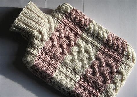 Ravelry Cabled Hot Water Bottle Cover Cozy Pattern By Vivianne Kacal