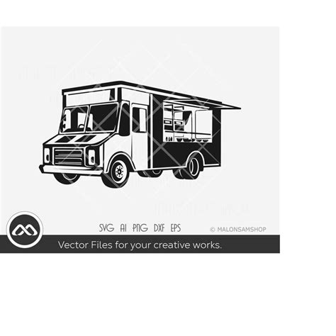 Food truck SVG Silhouette - food truck png, food truck png, - Inspire Uplift