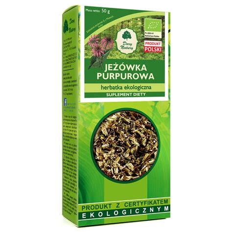 Jeżówka purpurowa ziele EKO suplement diety 50 g Dary Natury bioshop