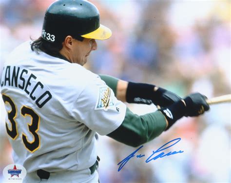 Jose Canseco Signed Athletics 8x10 Photo Gameday Pristine Auction