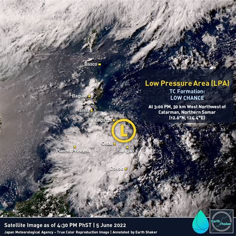 Earth Shaker Ph On Twitter Weather Update Isang Low Pressure