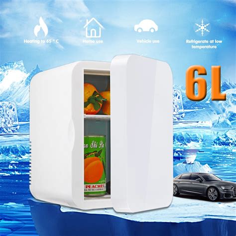 6L Car Mini Refrigerator Small 12V Car Refrigerator 220V Single Door