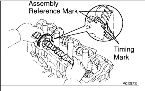 Correct Camshaft Timing Marks After Removal Of Camshafts