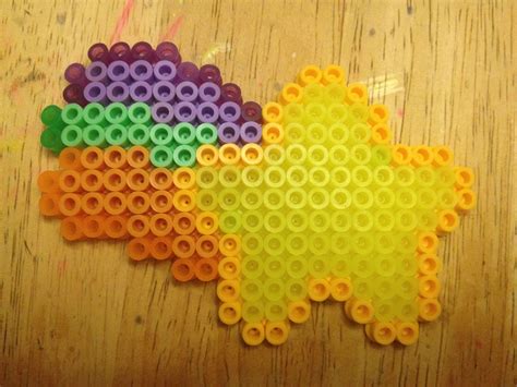 Iron On Bead Mabels Shooting Star Perler Bead Art Perler Bead