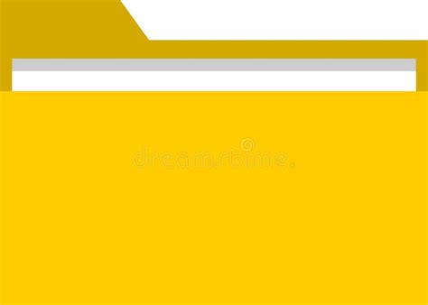 Yellow Folder Icon, Files Icon Stock Vector - Illustration of document ...