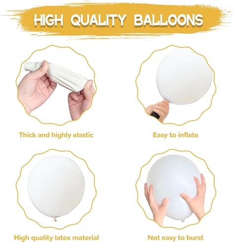 Globos Blancos De Diferentes Tama Os De Pulgadas Kit