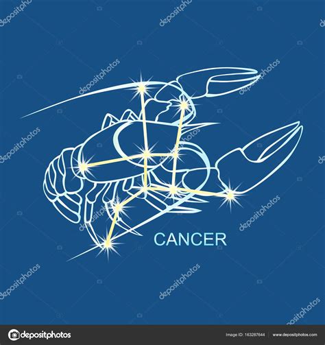 Vector Constellation Cancer With Zodiac Sign Stock Vector By ©hlivnyk A