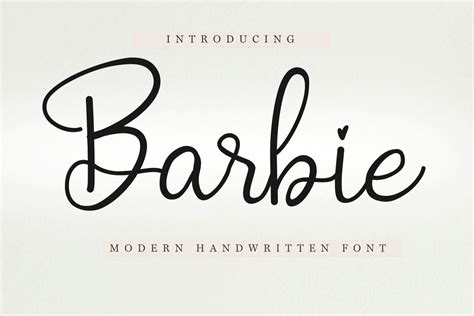 Barbie Script So Fontsy