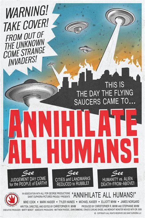 Annihilate All Humans 2023 By Christopher R Mihm