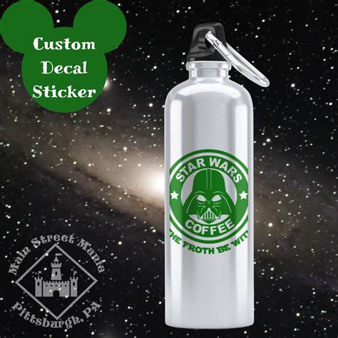 Darth Vader May The Froth Be With You Starbucks Decal Sticker Star Wars