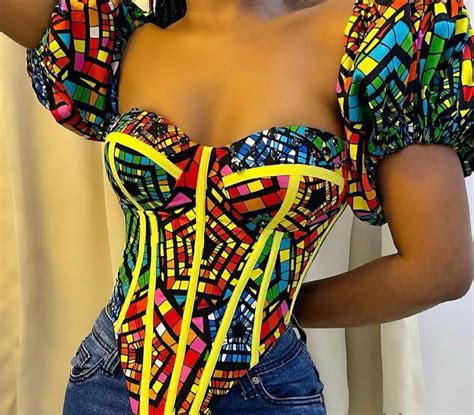 African Print Corset Top For Women Ankara Corset Top For Women Corset