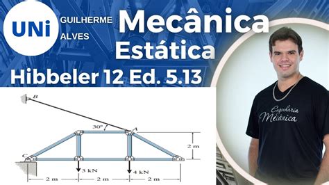 Treliça Reação De Apoio Exercício De Mecânica Geral Resolvido 5 5