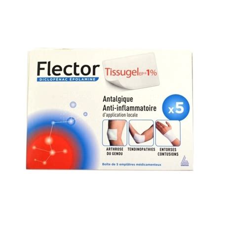 Flector Tissugel Diclofénac 1 Emplâtres Boite De 5 Genevrier Prix