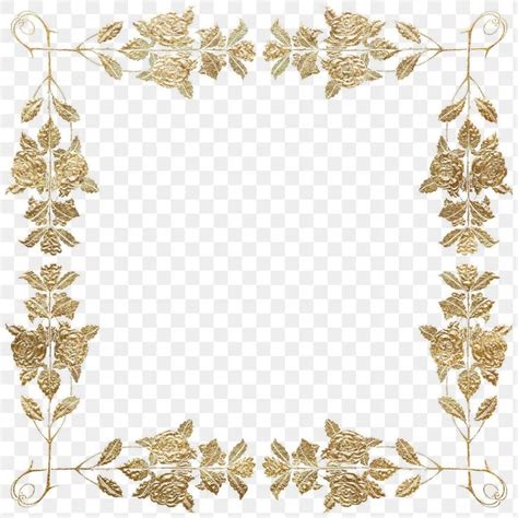 Art Nouveau Png Gold Rose Frame Remixed From The Artworks Of Alphonse