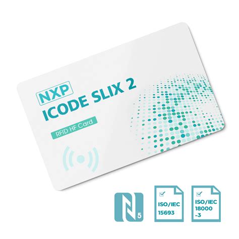 Custom RFID NFC Card NXP ICODESLIX 2 TJ RFID Product Manufacturer