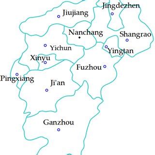 Map of Jiangxi Province. | Download Scientific Diagram