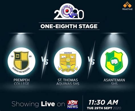 Playback: 4-time NSMQ champions, Prempeh College faces off with St. Aquinas and Asanteman SHS ...