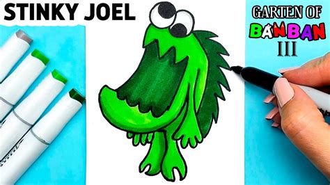 How To Draw Stinky Joel New Monster Garten Of Banban Chapter From