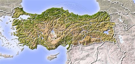 Turkey Topographic Map