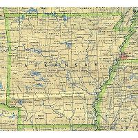 Detailed Location Map Of Arkansas State Arkansas State USA Maps