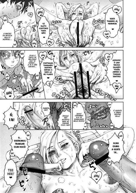 Android 18 A Puta De Goten E Trunks Hentai Quadrinhos De Sexo