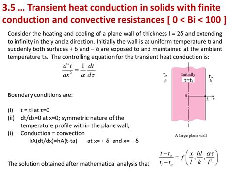 Ppt Chapter 3 Unsteady State Transient Heat Conduction