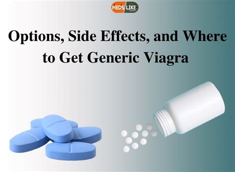 Options, Side Effects, and Where to Get Generic Viagra