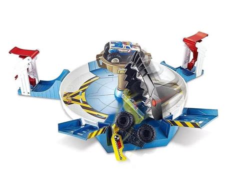 Pista Hot Wheels Monster Trucks Batalha do Tubarão Mecha Mattel Pistas Magazine Luiza
