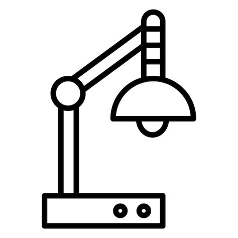 Premium Vector Desk Lamp Vector Illustration