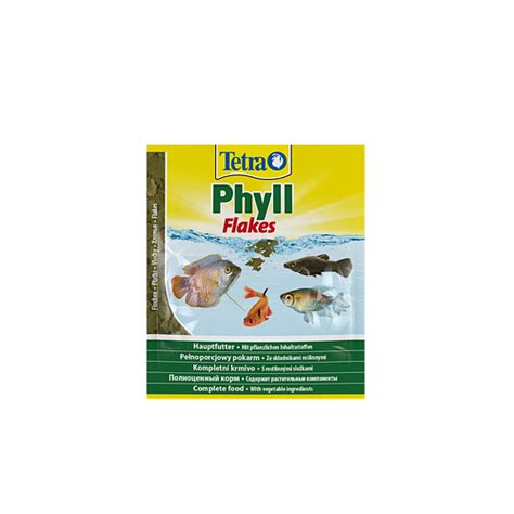 Корм Tetra Phyll Flakes для травоїдних рибок 12 г пластівці ID