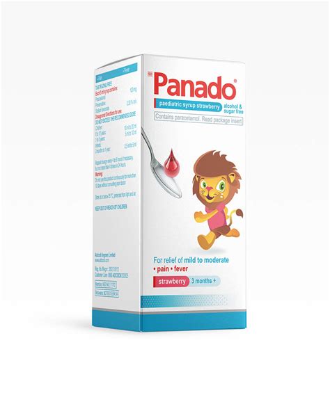 Panado® Paediatric Syrup Strawberry 50 Ml Panado