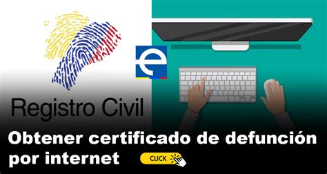 Sacar Certificado De Defunci N Por Internet Registro Civil