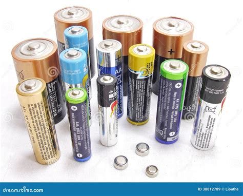 Baterie obraz stock. Obraz złożonej z recykling, metalowy - 38812789