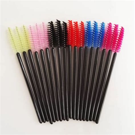 50pcs Multi Color Disposable Eyelash Extension Soft Mascara Brush Wands Applicator Makeup Brushs