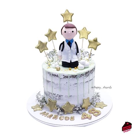 Pastel Doctor Personalizado HAPPY DESSERT Pastel Doctor Personalizado