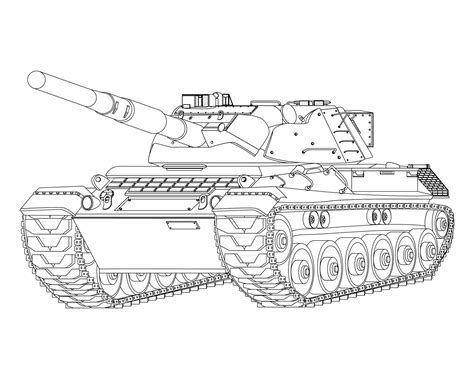 Coloring Military Tanks Pages