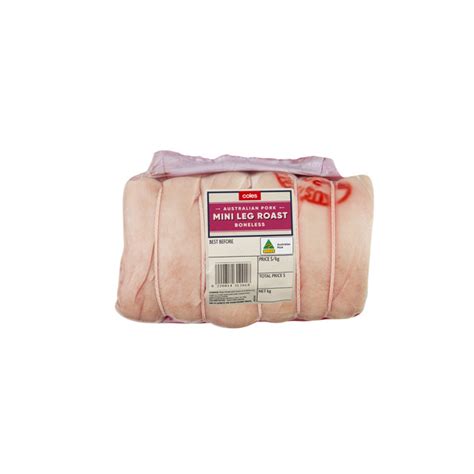 Buy Coles Pork Mini Leg Boneless Approx 12kg Coles