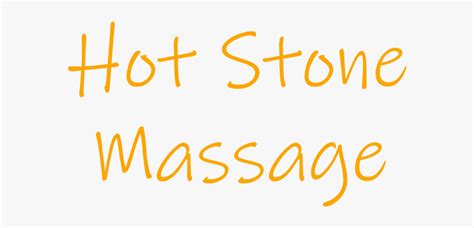 Hot Stone Massage Calligraphy Free Transparent Clipart ClipartKey