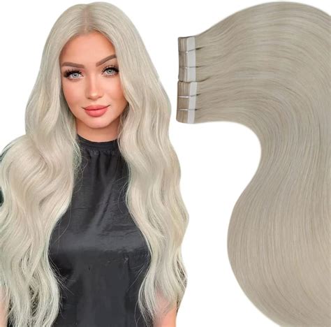 Laavoo Tape In Hair Extensions Human Hair Blonde 10inch Seamless Tape In Hair Extensions Real