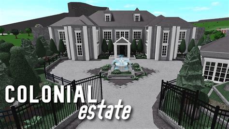 Colonial Estate 150k Part 1 Roblox Bloxburg Youtube